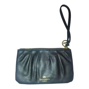 Juicy Couture Metallic Black Wristlet Clutch